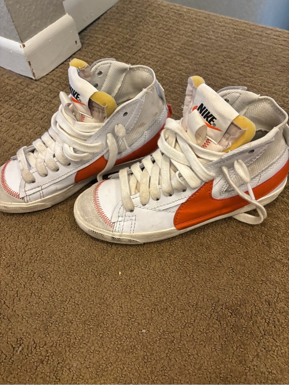 Nike Blazers large swoosh